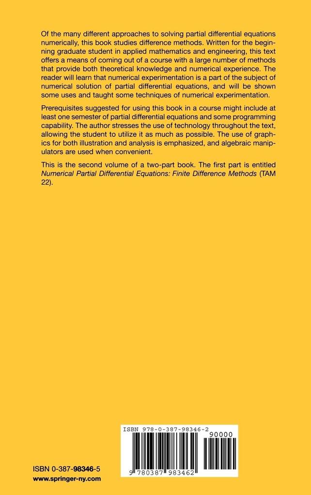 Weitere Ansicht: Numerical Partial Differential Equations | J.W. Thomas