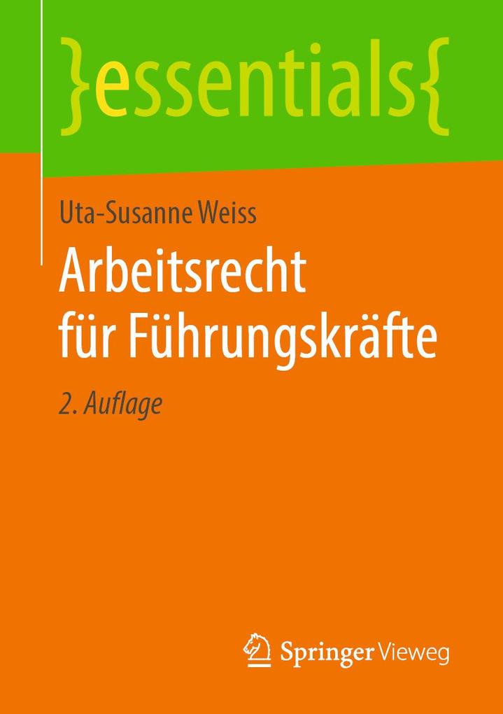 Produktbild: Arbeitsrecht für Führungskräfte | Uta-Susanne Weiss