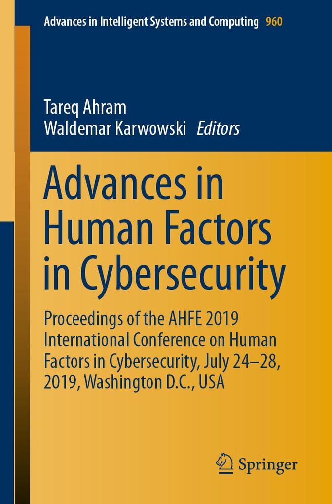 Produktbild: Advances in Human Factors in Cybersecurity