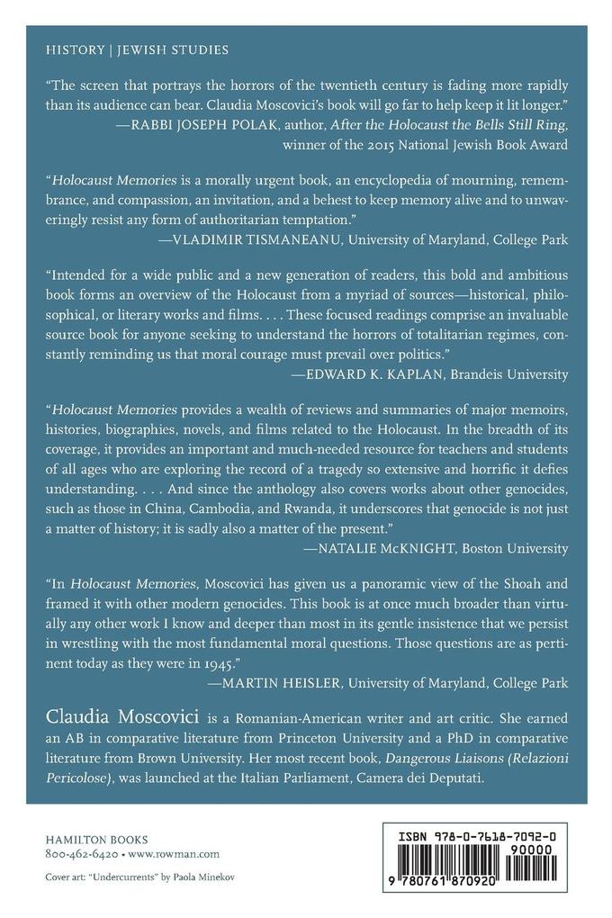 Weitere Ansicht: Holocaust Memories | Claudia Moscovici
