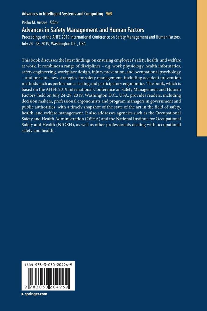 Weitere Ansicht: Advances in Safety Management and Human Factors