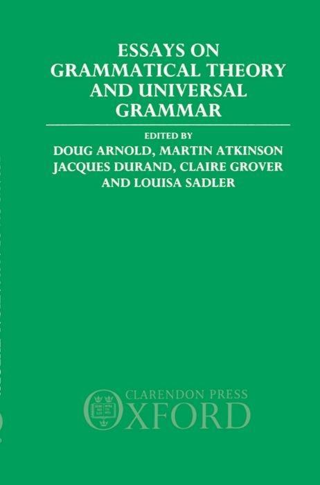 Essays on Grammatical Theory and Universal Grammar als Buch (gebunden)