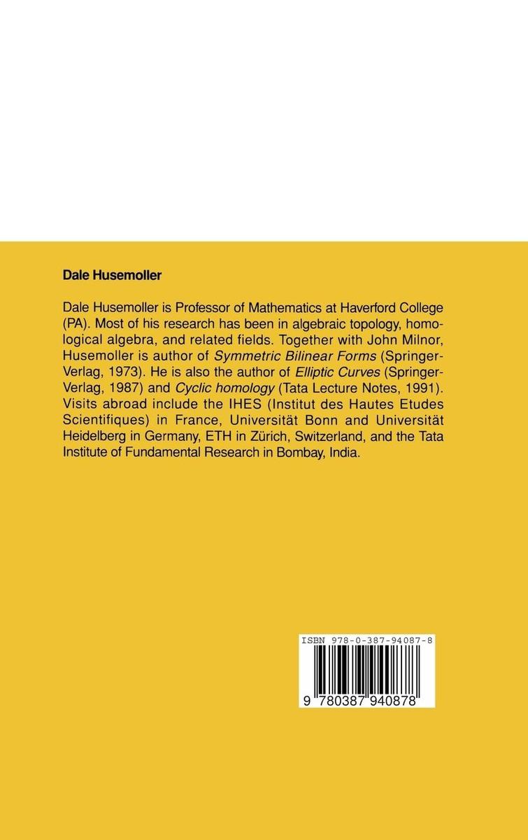 Weitere Ansicht: Fibre Bundles | Dale Husemöller, Dale Husemoller
