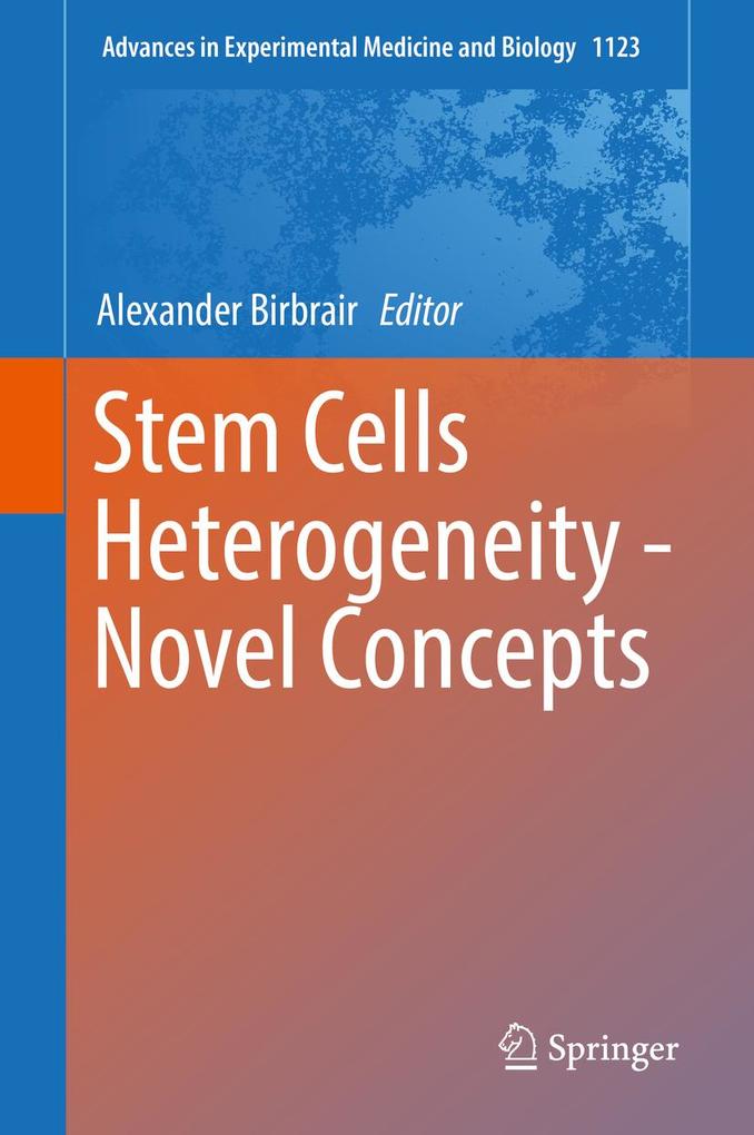 Produktbild: Stem Cells Heterogeneity - Novel Concepts