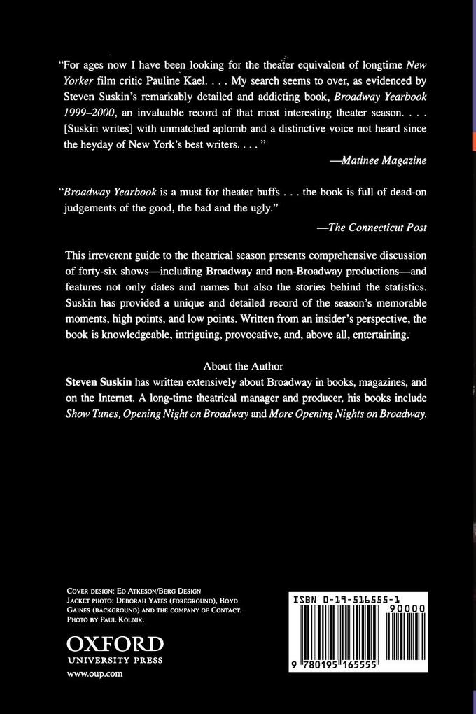 Weitere Ansicht: Broadway Yearbook, 1999-2000 | Steven Suskin