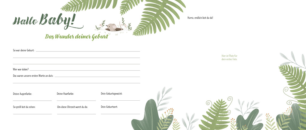 Weitere Ansicht: Hallo, kleiner Schatz! - Dein Babyalbum