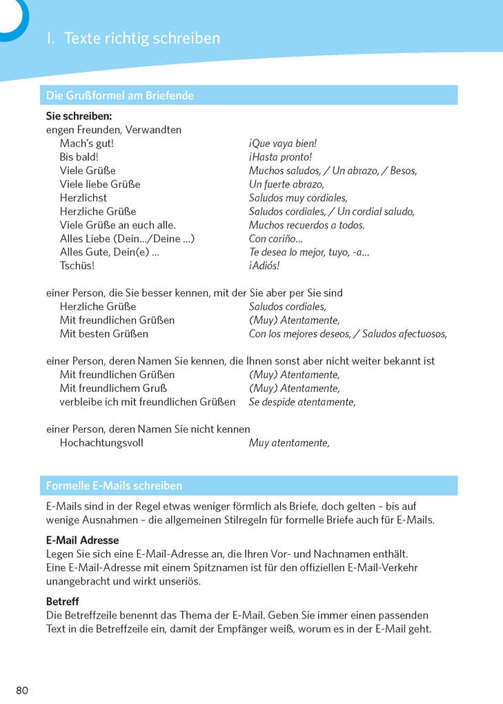 Weitere Ansicht: PONS Texte schreiben - Spanisch