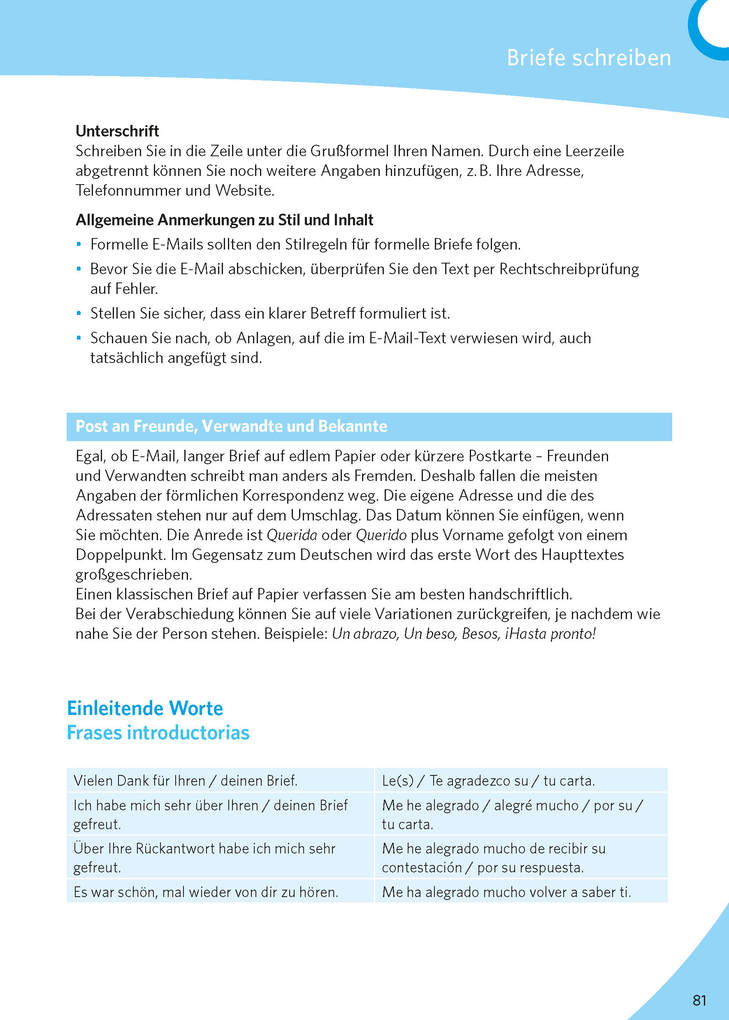 Weitere Ansicht: PONS Texte schreiben - Spanisch