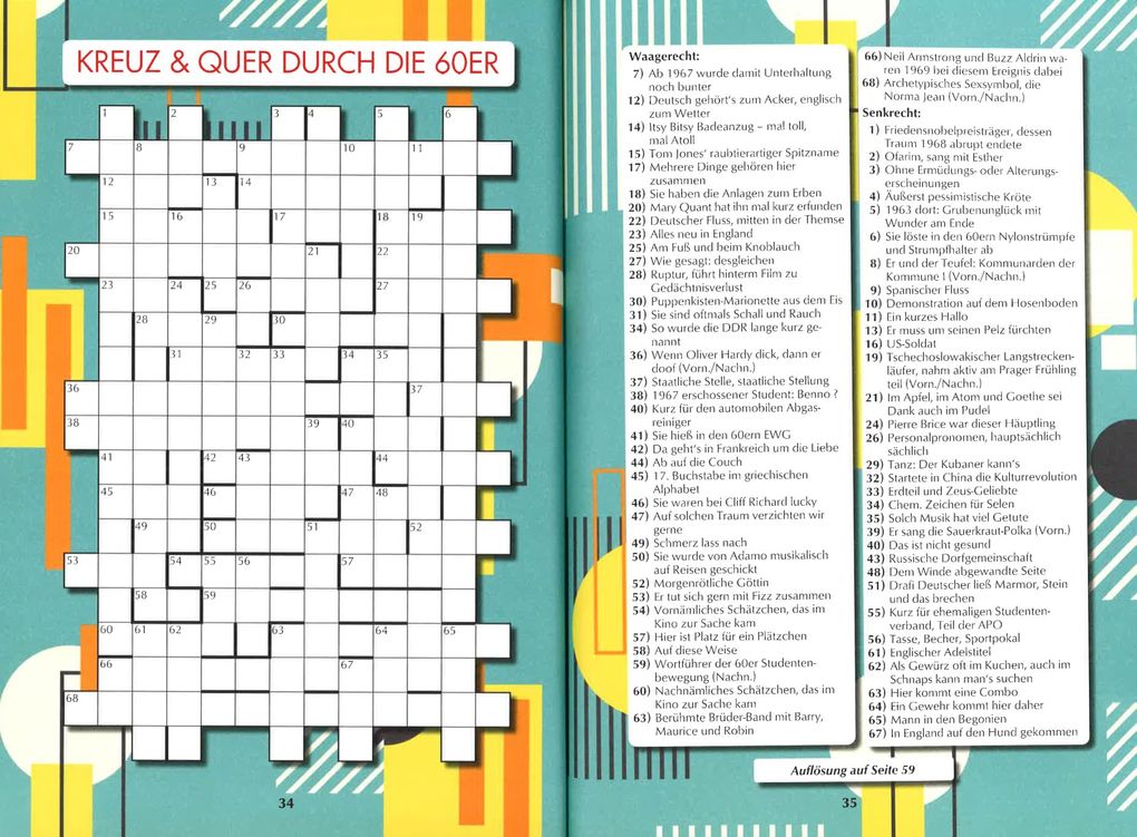 Weitere Ansicht: Unsere 60er Jahre - Das Rätselbuch | Wolfgang Berke, Ursula Herrmann