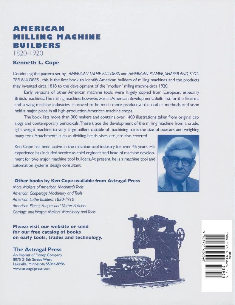 Weitere Ansicht: American Milling Machine Builders 1820-1920 | Kenneth L. Cope