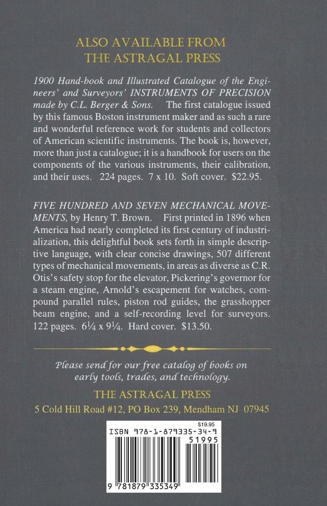 Weitere Ansicht: A Manual of American Engineer's and Surveyor's Instruments | L. E. Gurley, W. Gurley
