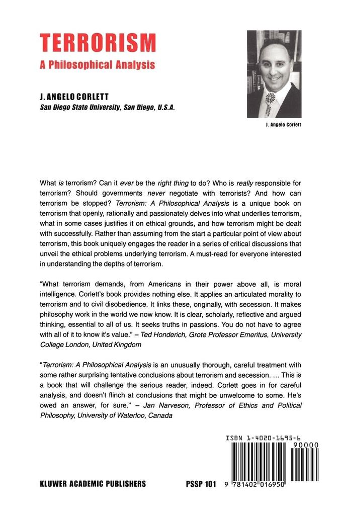 Weitere Ansicht: Terrorism | J. Angelo Corlett