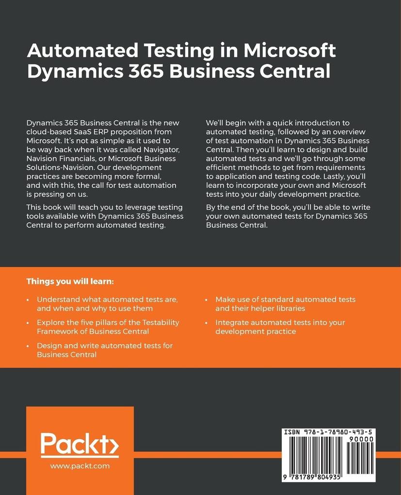 Weitere Ansicht: Automated Testing in Microsoft Dynamics 365 Business Central | Luc van Vugt