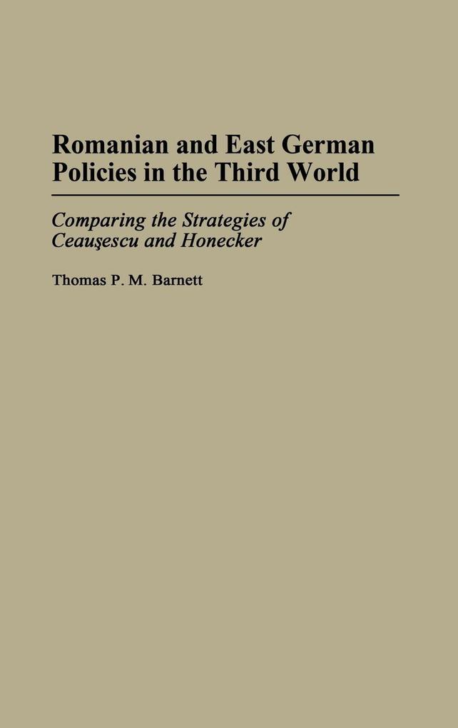 Romanian and East German Policies in the Third World als Buch (gebunden)