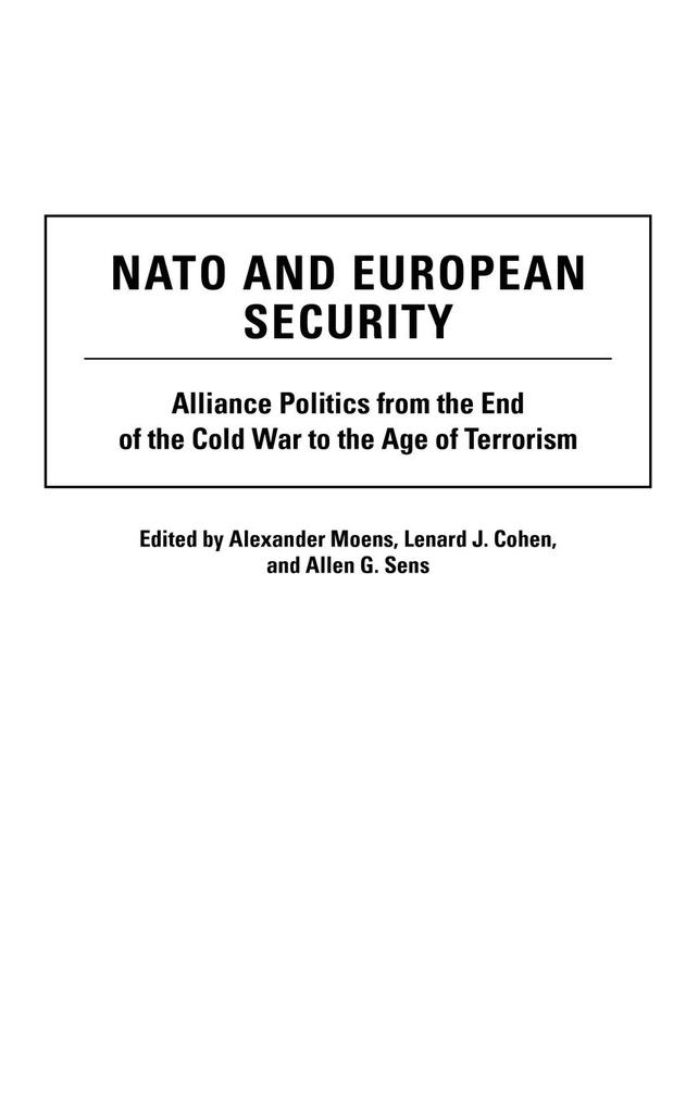 NATO and European Security als Buch (gebunden)