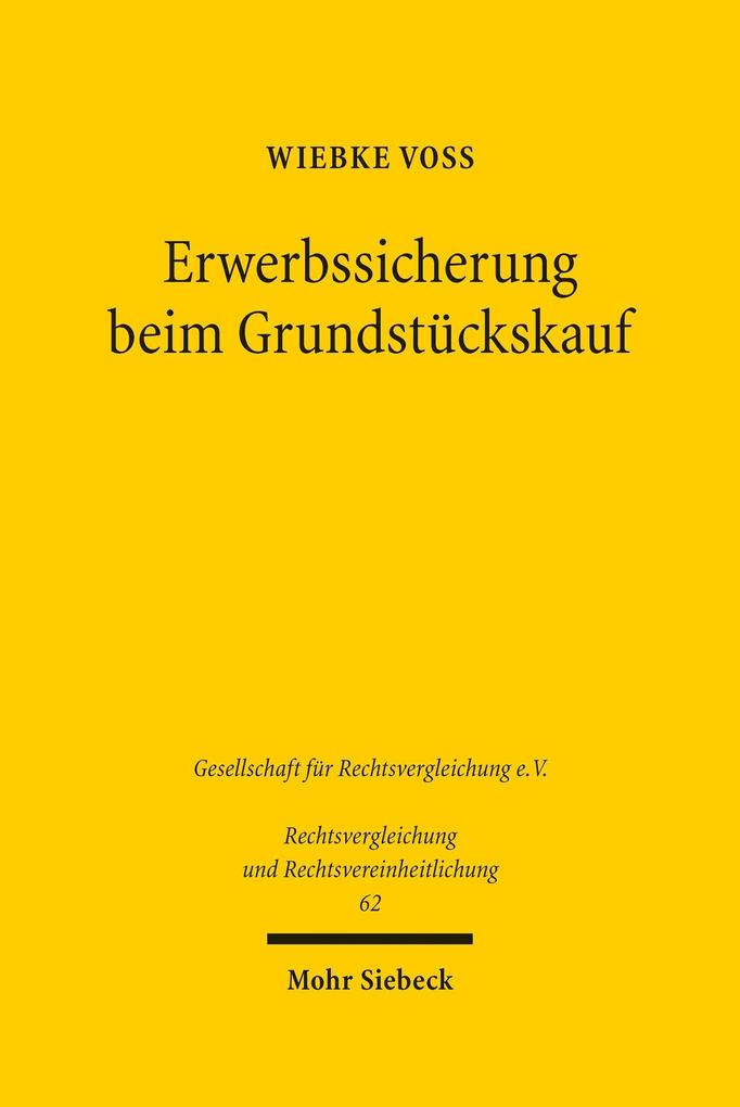 Produktbild: Erwerbssicherung beim Grundstückskauf | Wiebke Voß