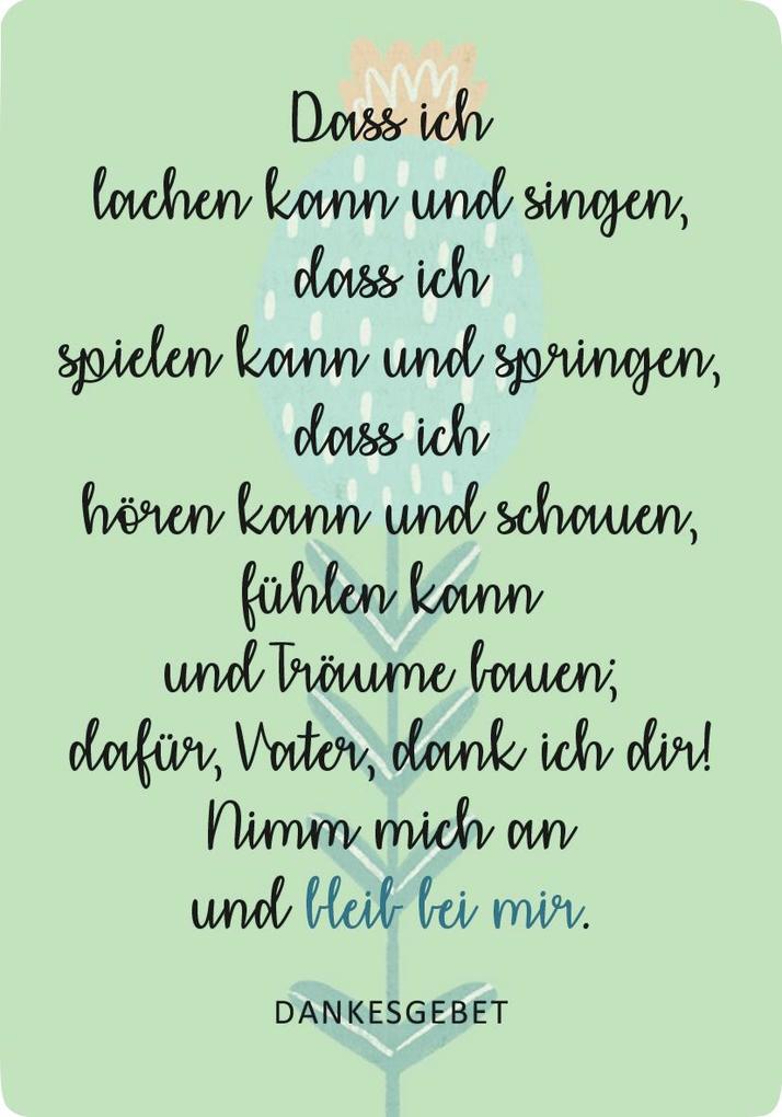 Weitere Ansicht: Segenskärtchen zur Kommunion