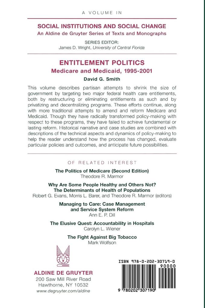 Weitere Ansicht: Entitlement Politics | David G. Smith