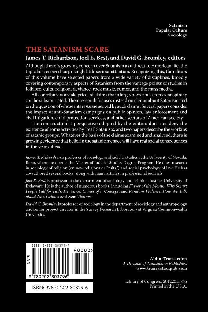 Weitere Ansicht: The Satanism Scare | Joel Best