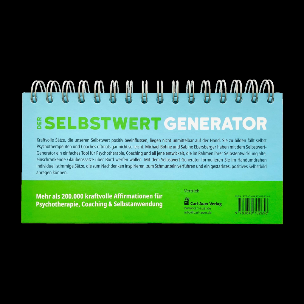 Weitere Ansicht: Der Selbstwert-Generator | Michael Bohne, Sabine Ebersberger