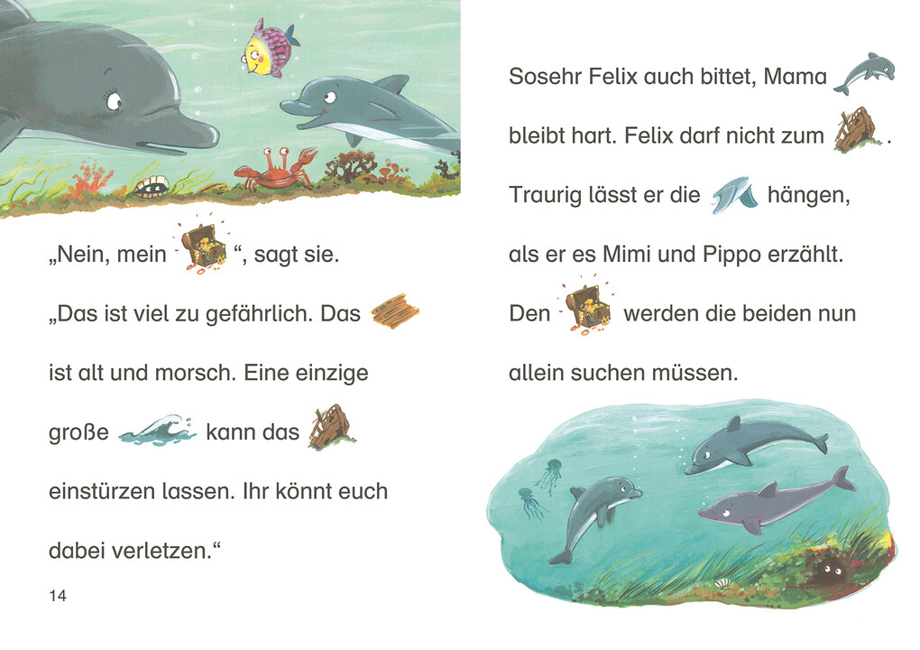 Weitere Ansicht: Bildermaus - Der kleine Delfin auf Schatzsuche | Dagmar Henze