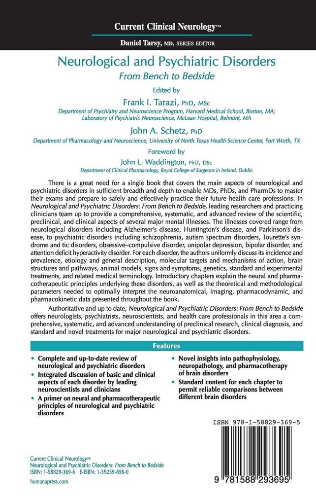 Weitere Ansicht: Neurological and Psychiatric Disorders