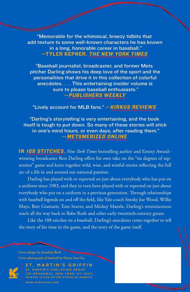 Weitere Ansicht: 108 Stitches | Ron Darling