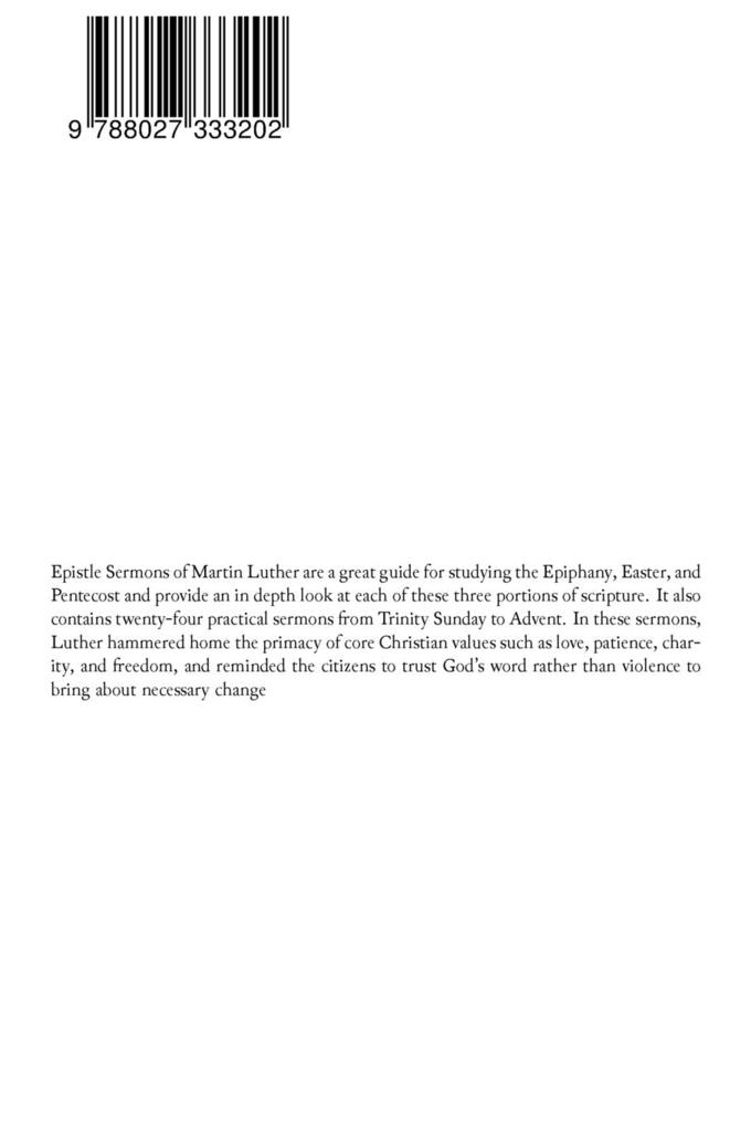 Weitere Ansicht: Epistle Sermons of Martin Luther | Martin Luther, John Nicholas Lenker