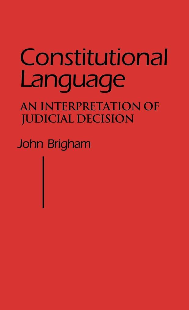 Constitutional Language als Buch (gebunden)