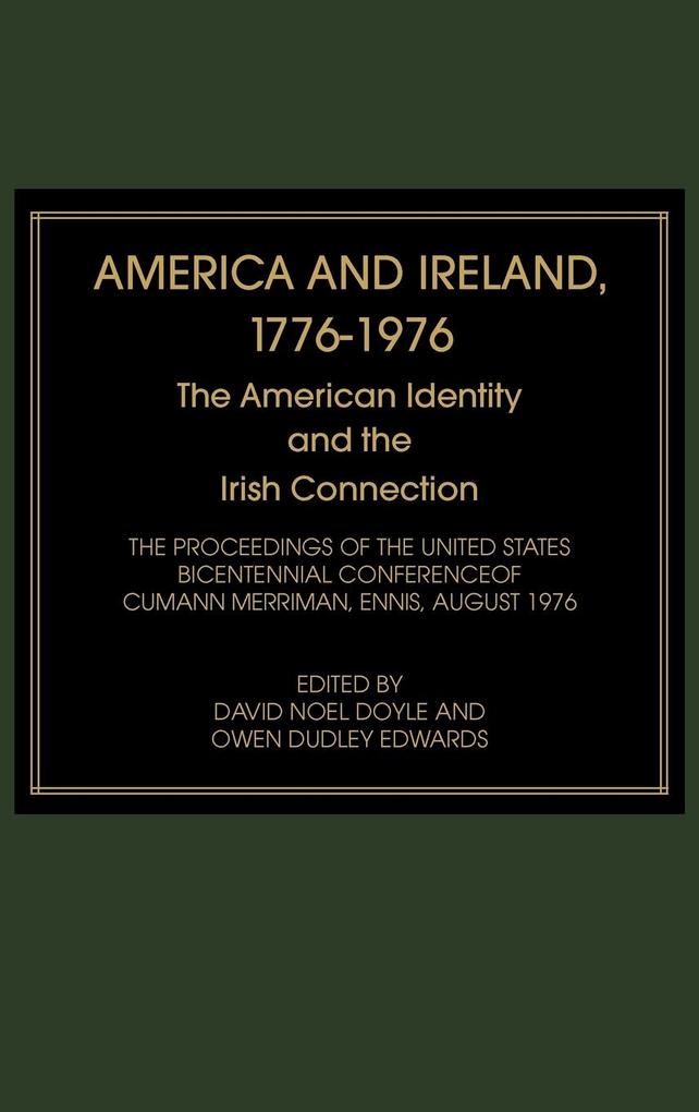 America and Ireland, 1776-1976 als Buch (gebunden)