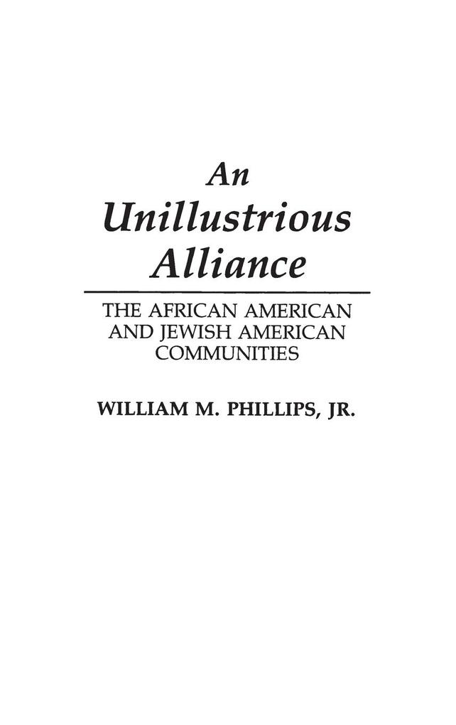 An Unillustrious Alliance als Buch (gebunden)