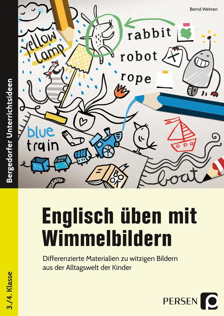 Produktbild: Englisch üben mit Wimmelbildern | Bernd Wehren