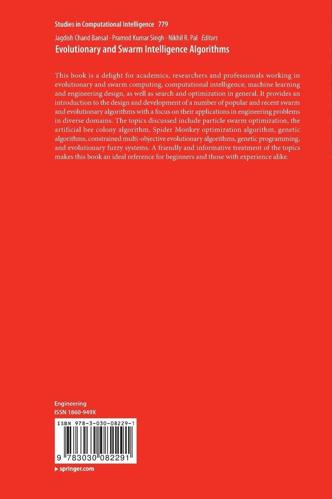 Weitere Ansicht: Evolutionary and Swarm Intelligence Algorithms