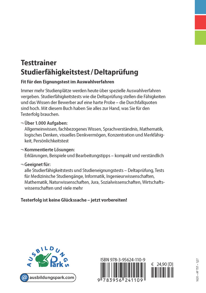 Weitere Ansicht: Testtrainer Studierfähigkeitstest / Deltaprüfung | Kurt Guth, Marcus Mery