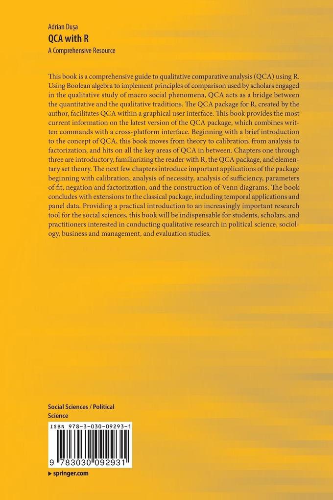 Weitere Ansicht: QCA with R | Adrian Dua, Adrian Dusa