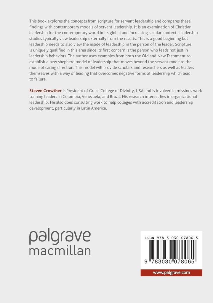 Weitere Ansicht: Biblical Servant Leadership | Steven Crowther