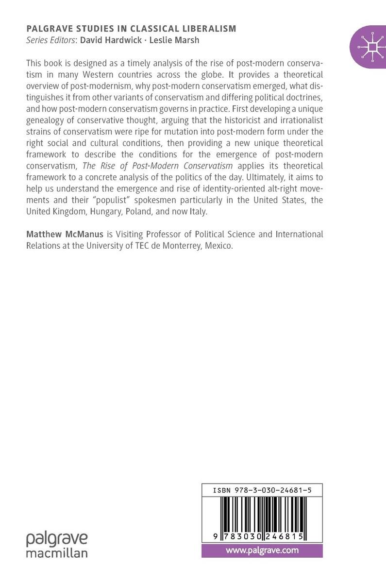 Weitere Ansicht: The Rise of Post-Modern Conservatism | Matthew McManus