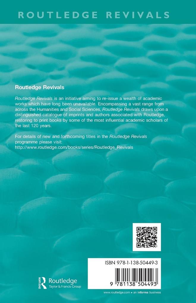 Weitere Ansicht: Routledge Revivals | Nigel Sanitt