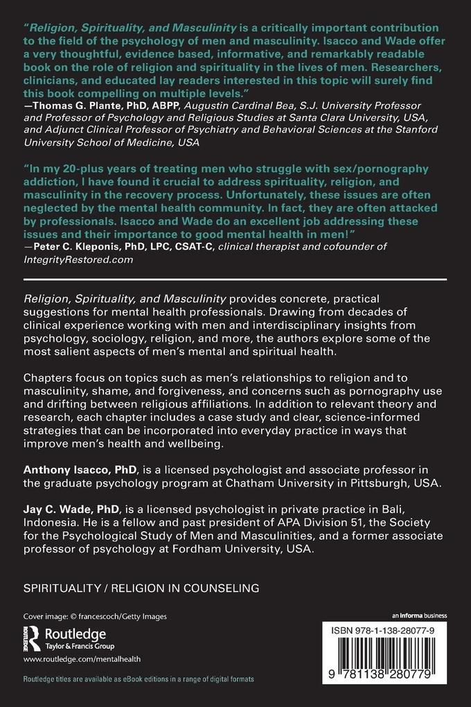 Weitere Ansicht: Religion, Spirituality, and Masculinity | Jay C. Wade, Anthony Isacco