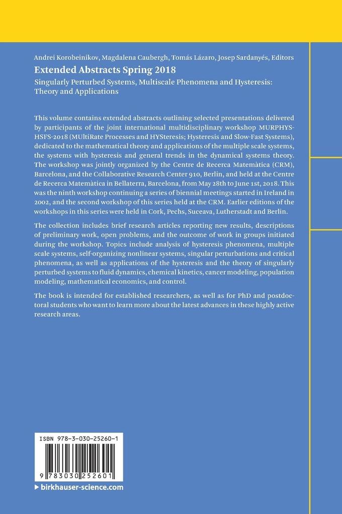 Weitere Ansicht: Extended Abstracts Spring 2018