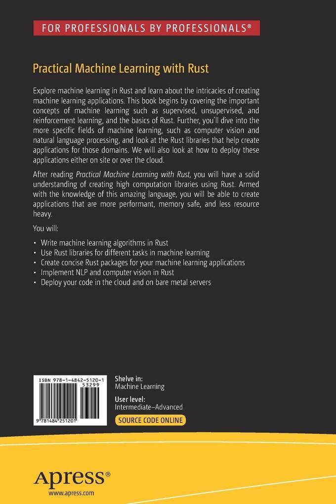 Weitere Ansicht: Practical Machine Learning with Rust | Joydeep Bhattacharjee