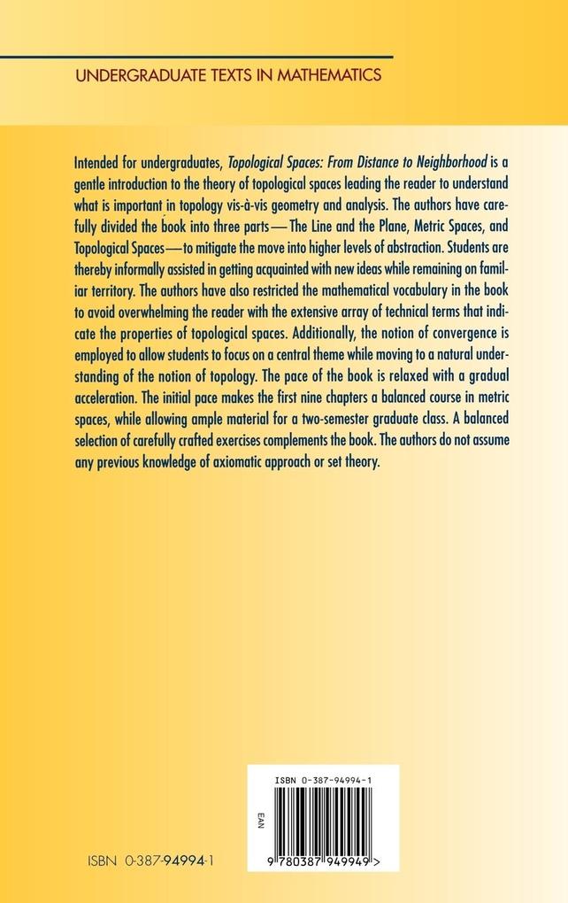 Weitere Ansicht: Topological Spaces | Gerard Buskes, Arnoud Van Rooij