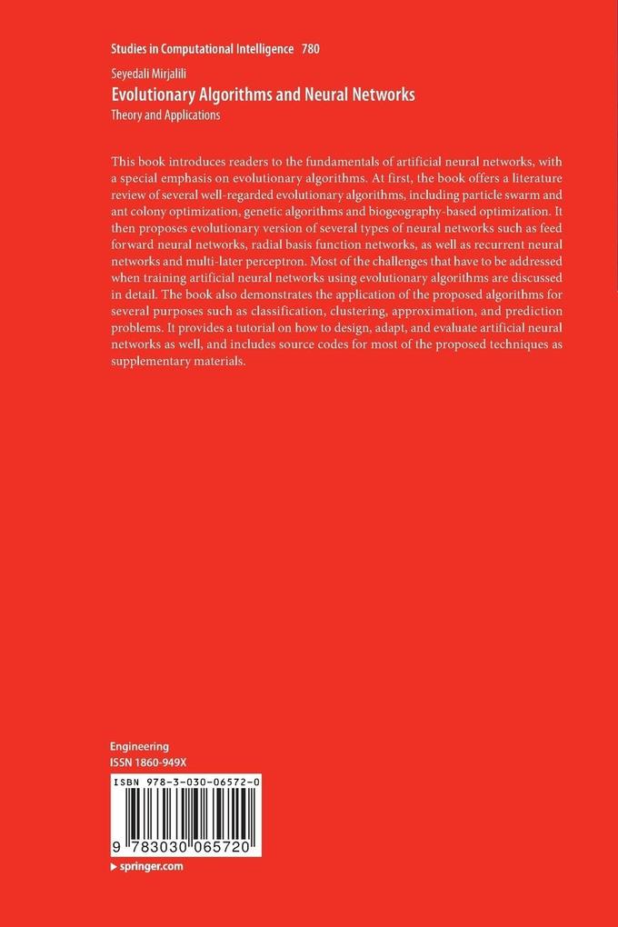 Weitere Ansicht: Evolutionary Algorithms and Neural Networks | Seyedali Mirjalili