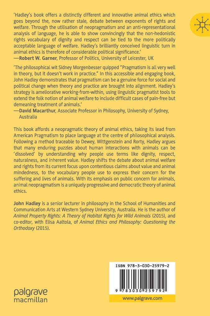 Weitere Ansicht: Animal Neopragmatism | John Hadley