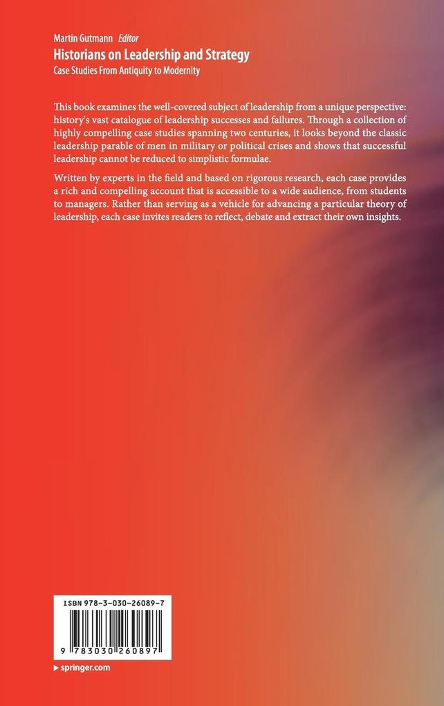 Weitere Ansicht: Historians on Leadership and Strategy