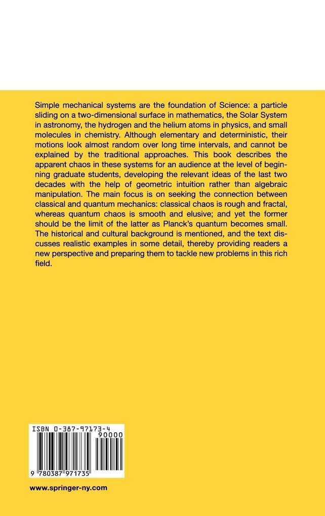 Weitere Ansicht: Chaos in Classical and Quantum Mechanics | Martin C. Gutzwiller