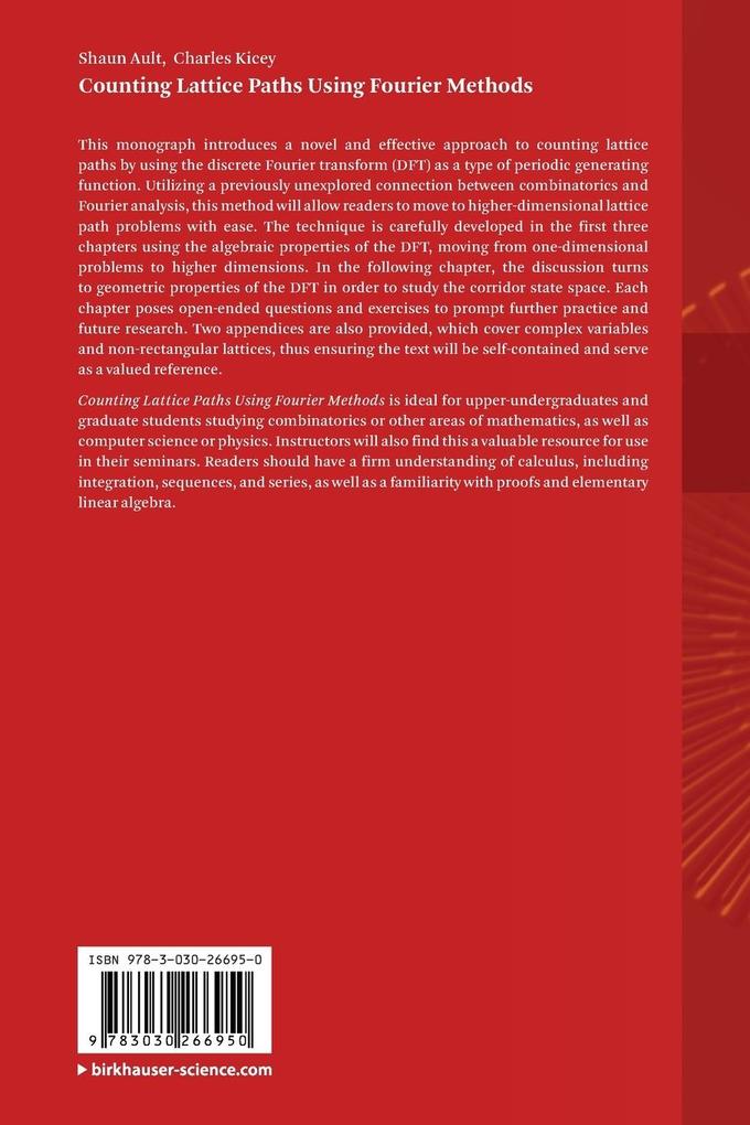 Weitere Ansicht: Counting Lattice Paths Using Fourier Methods | Shaun Ault, Charles Kicey