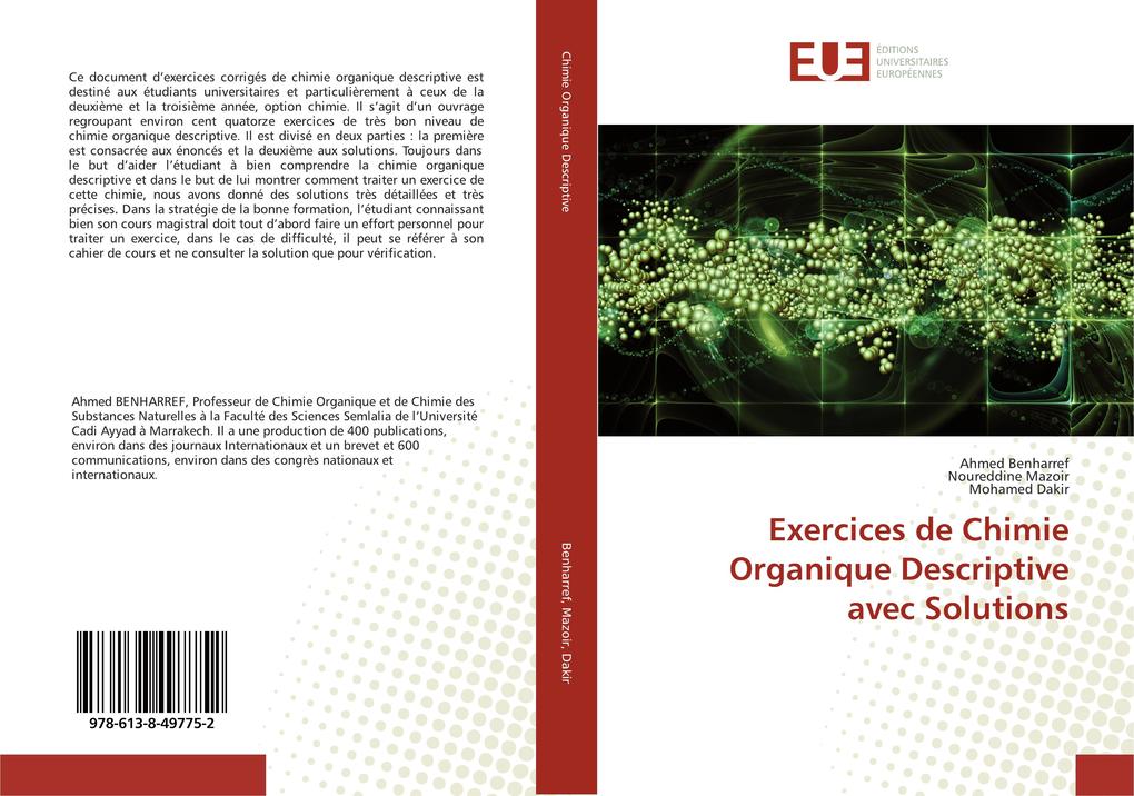 Exercices de Chimie Organique Descriptive avec Solutions als Taschenbuch