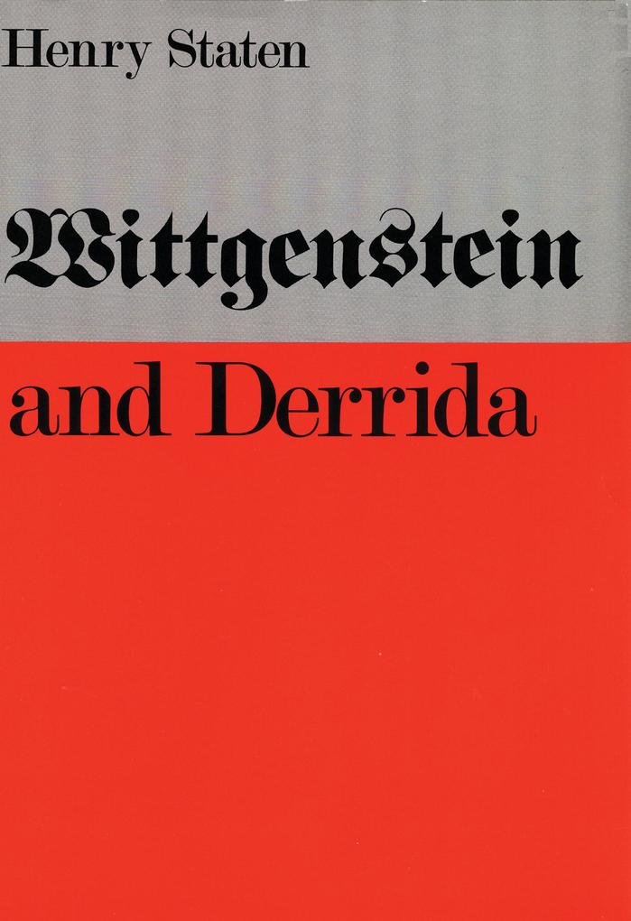 Wittgenstein and Derrida als Taschenbuch