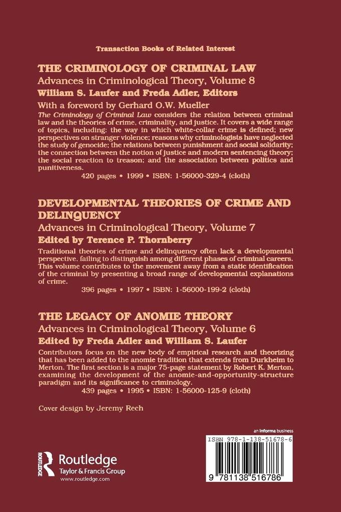 Weitere Ansicht: The Process and Structure of Crime